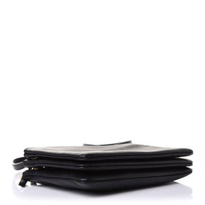 Celine Lambskin Small Trio Crossbody Bag Black 4 of 10