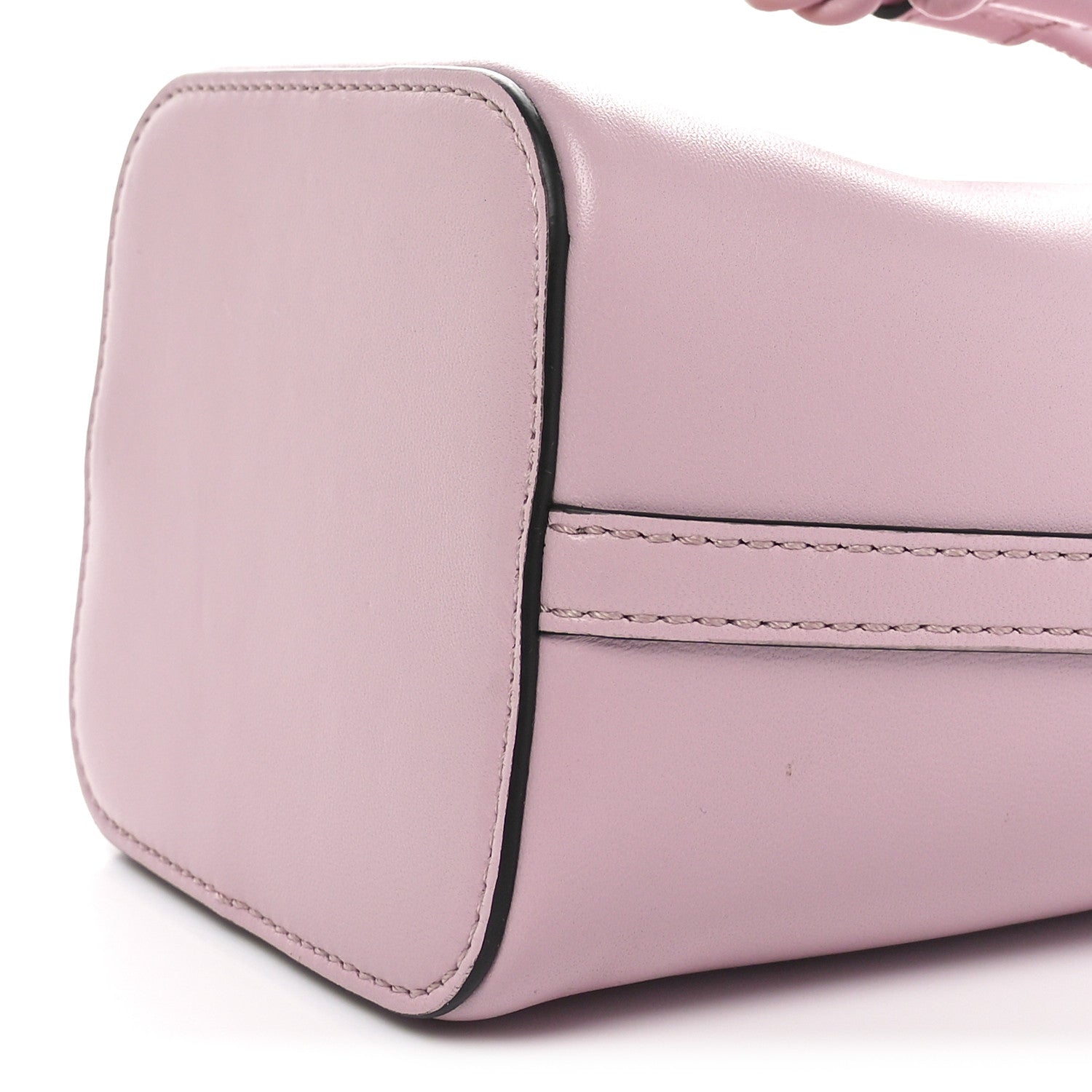 Valentino Garavani Nappa Mini VLogo Signature Bucket Bag Water Lilac 9 of 9