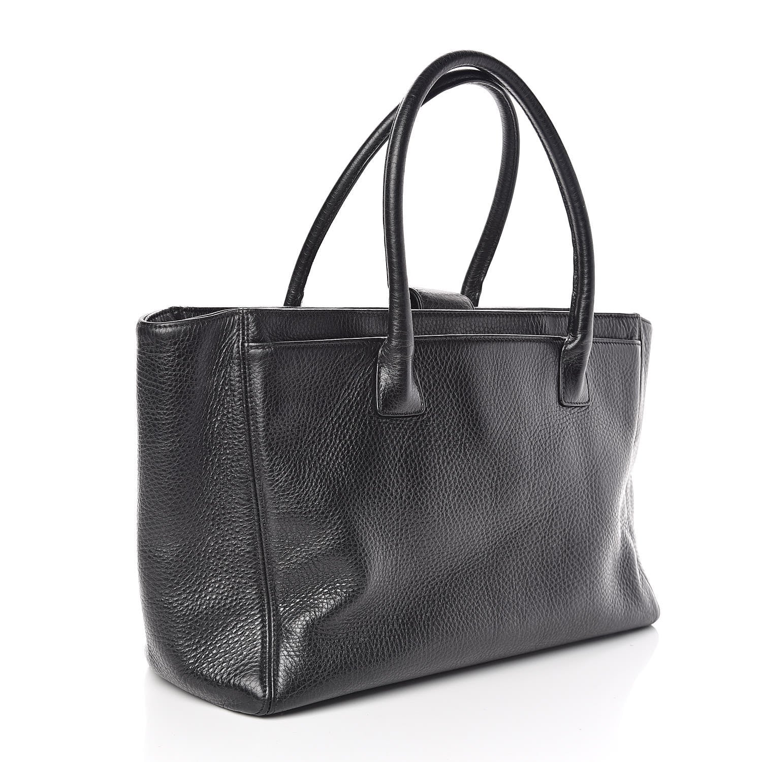 Chanel Calfskin Cerf Executive Shopper Tote Black 3 of 10