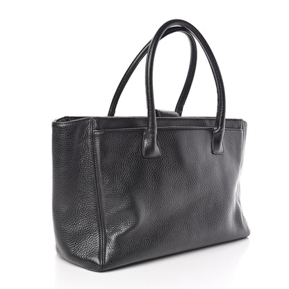 Chanel Calfskin Cerf Executive Shopper Tote Black 3 of 10
