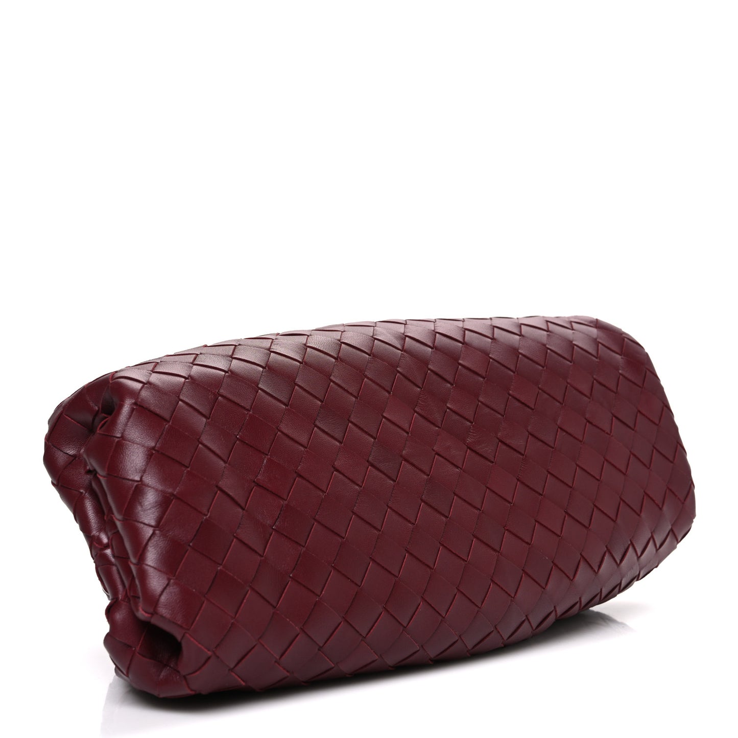 Nappa Maxi Intrecciato The Pouch Oversized Clutch Bordeaux