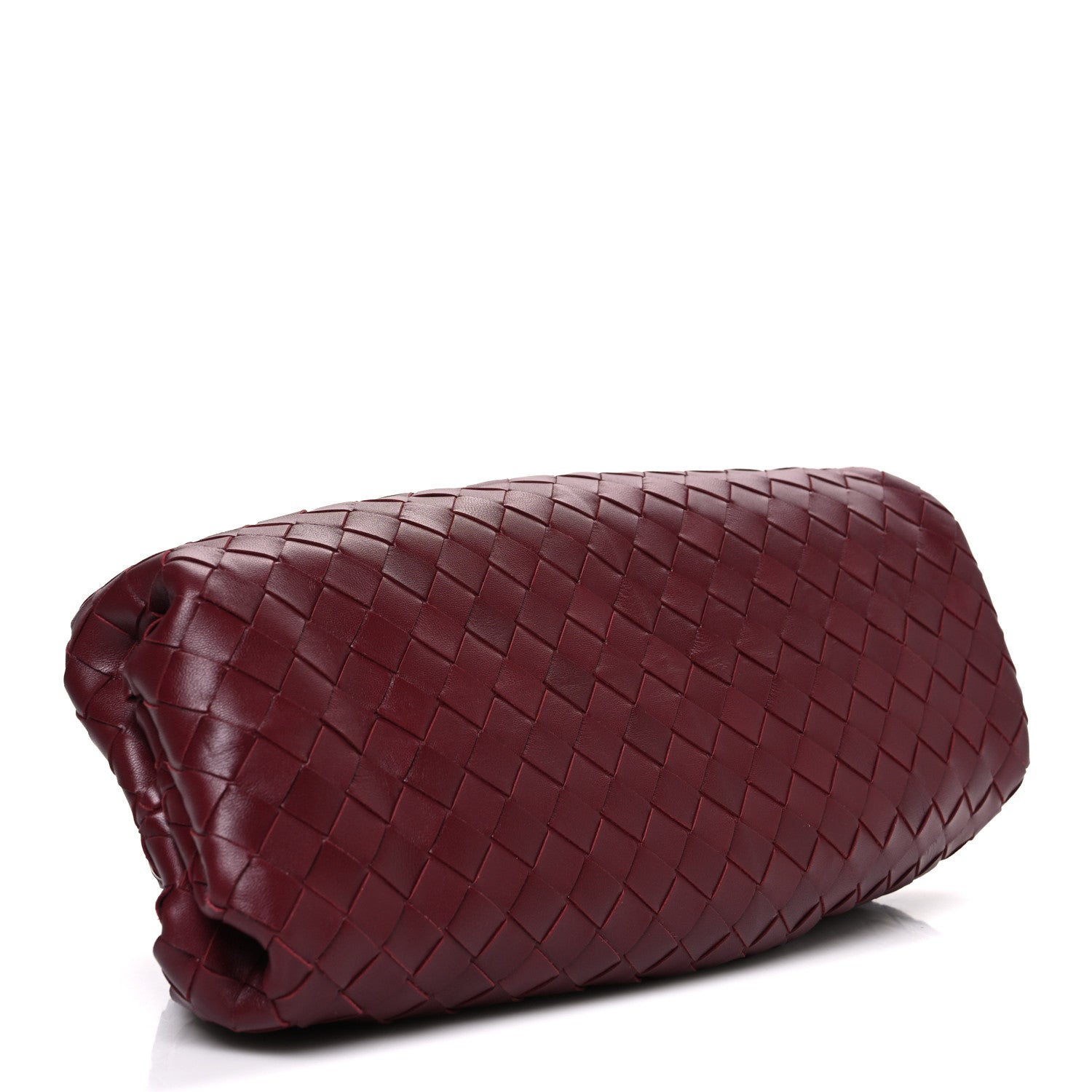 Bottega Veneta Nappa Maxi Intrecciato The Pouch Oversized Clutch Bordeaux 4 of 11