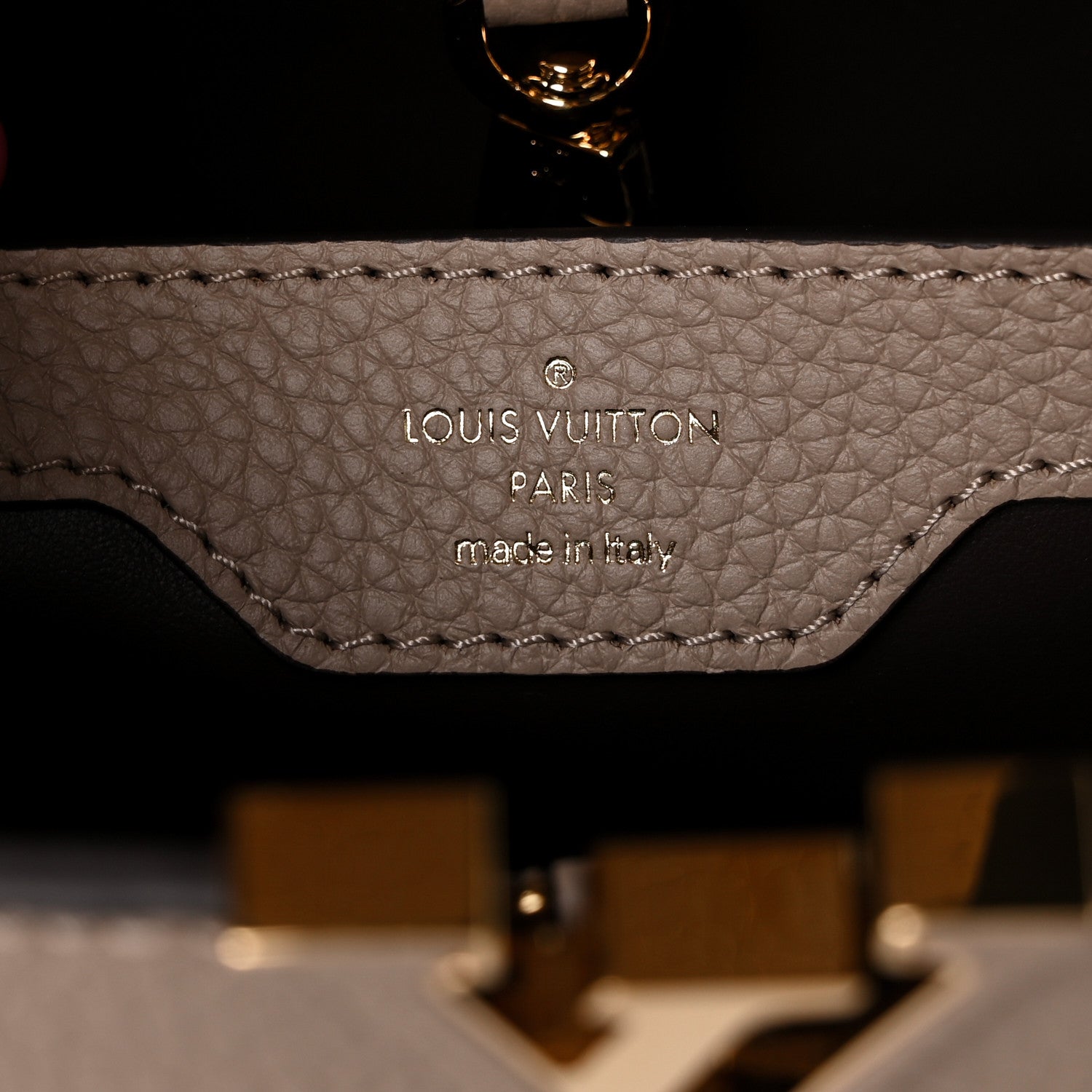 Louis Vuitton Taurillon Capucines BB Pebble 6 of 9