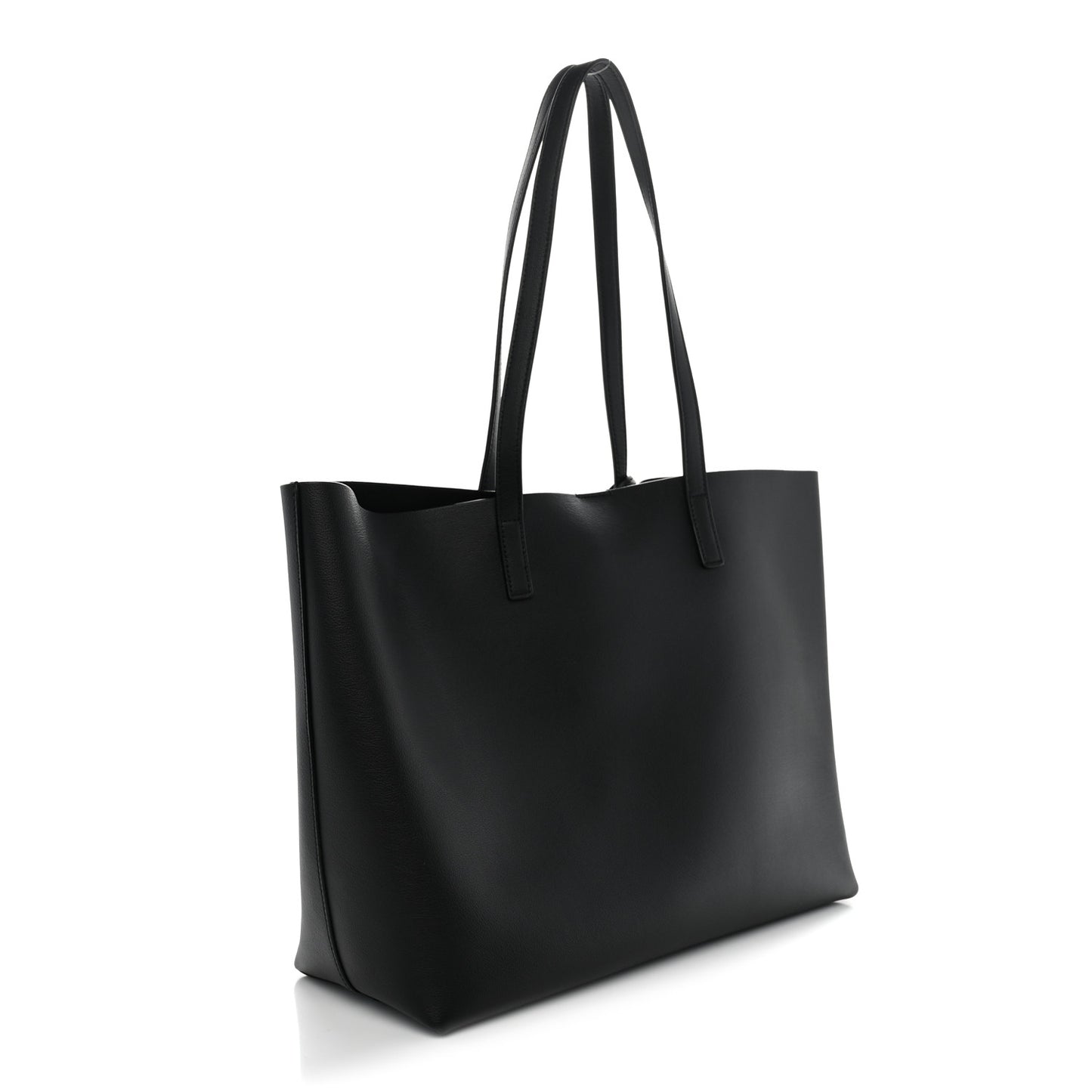 Calfskin Large Shopping Tote Black