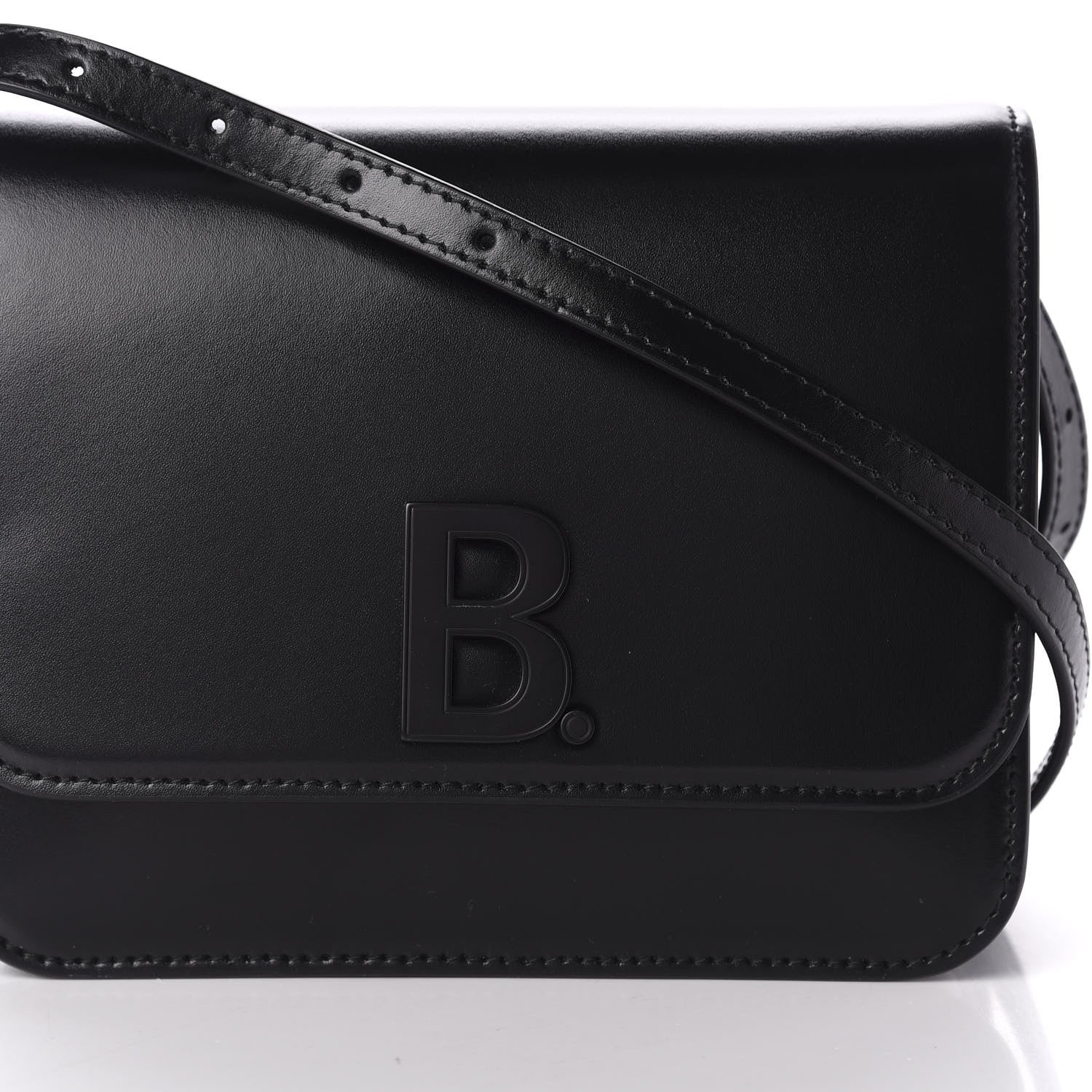 Balenciaga Shiny Box Calfskin Small B Bag Black 11 of 11