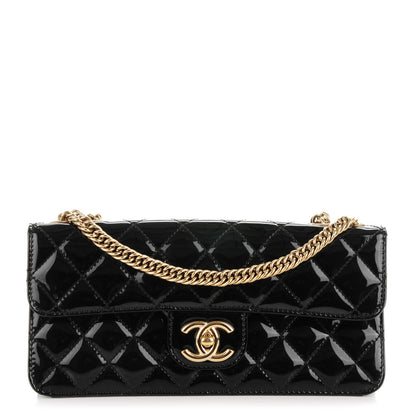 Chanel Patent Quilted Evening Star East West Flap Black 1 of 5