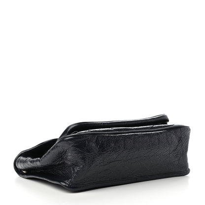Saint Laurent Crinkled Calfskin Matelasse Monogram Medium Niki Chain Satchel Deep Marine 4 of 9