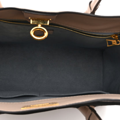 Louis Vuitton Calfskin Monogram On My Side MM Greige 5 of 10