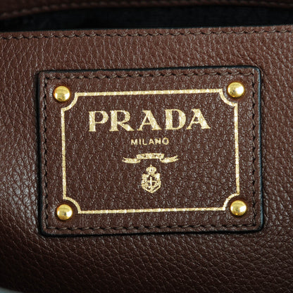 Prada Vitello Daino Shopping Tote Bruciato 6 of 8