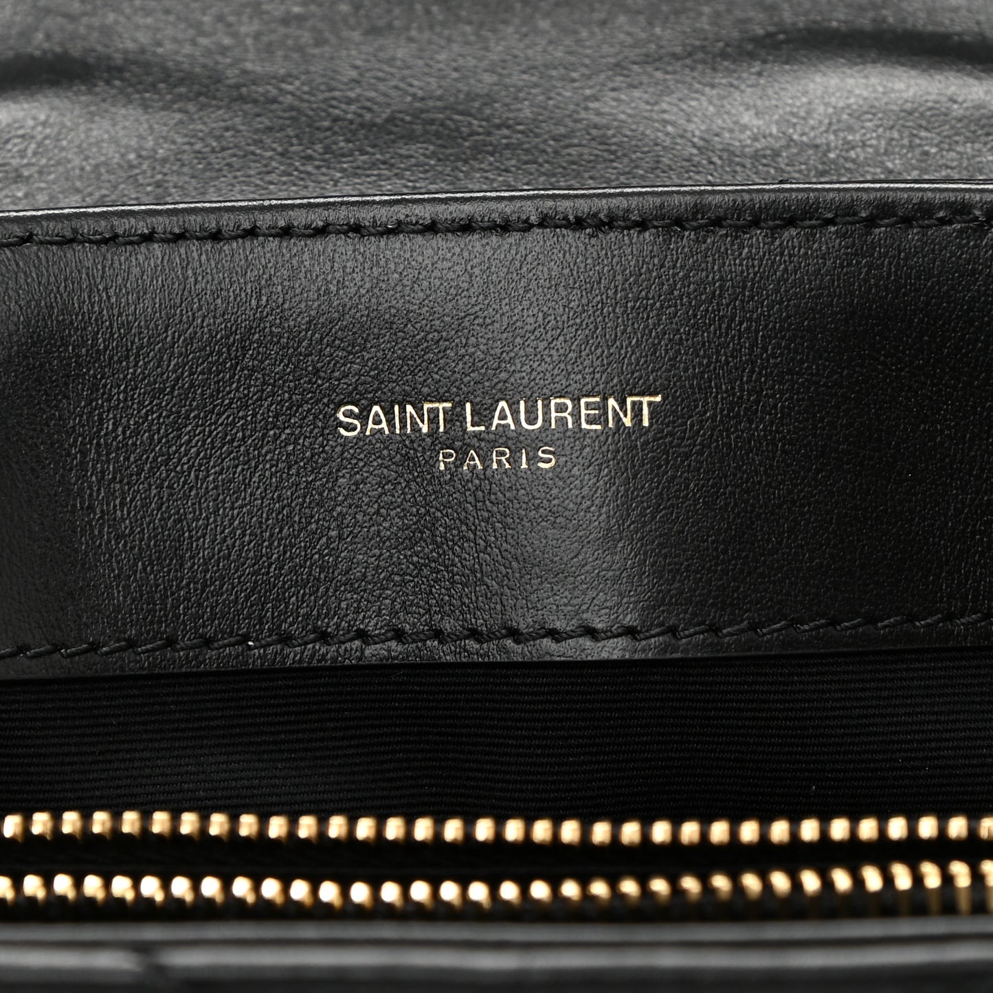 Calfskin Y Quilted Monogram Small Loulou Chain Satchel Black