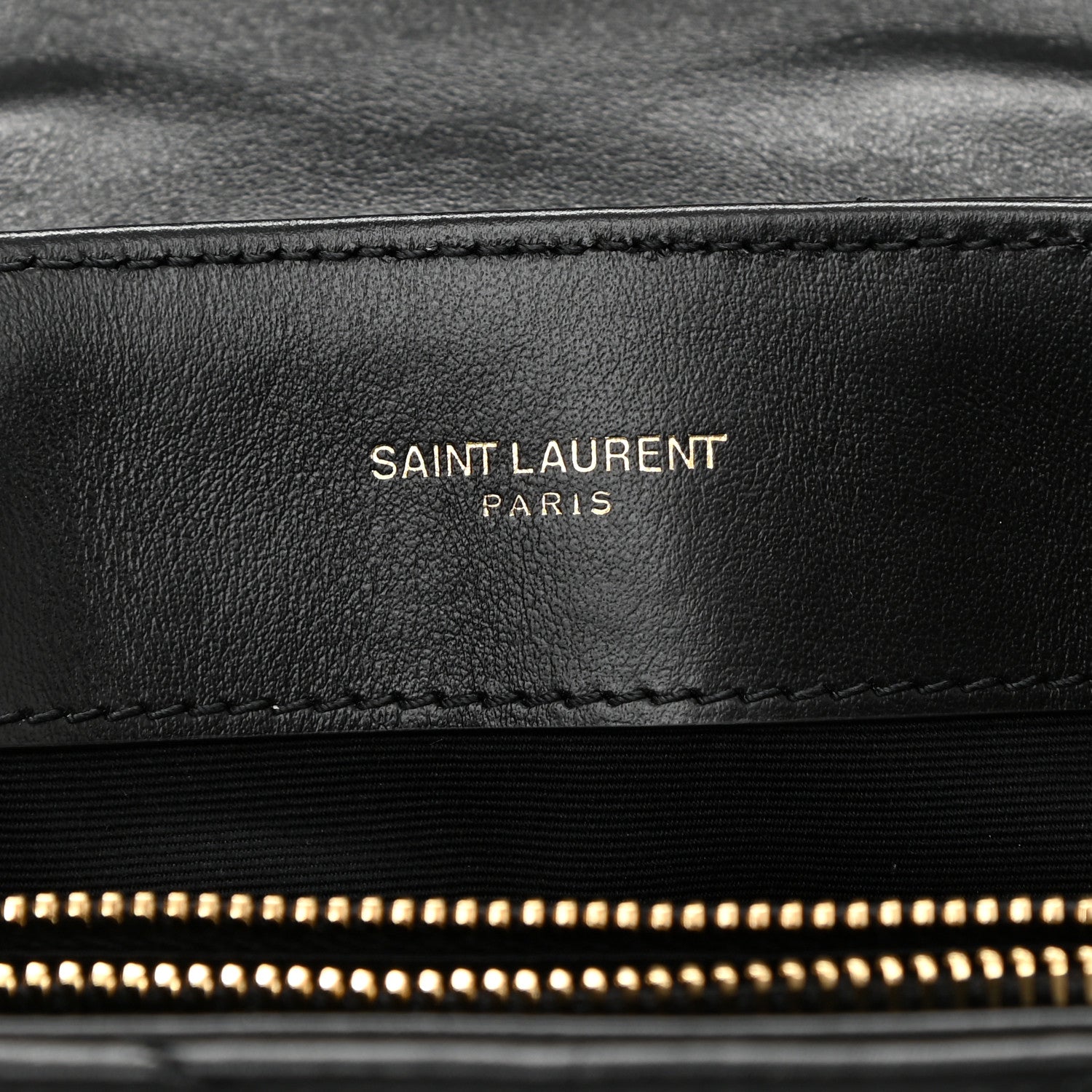Saint Laurent Calfskin Y Quilted Monogram Small Loulou Chain Satchel Black 6 of 9