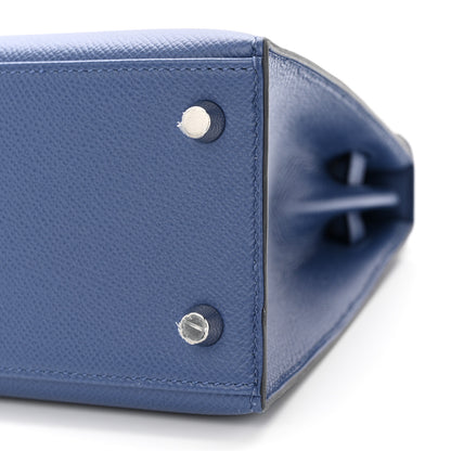 Hermes Epsom Kelly Sellier 25 Bleu Brighton 10 of 11