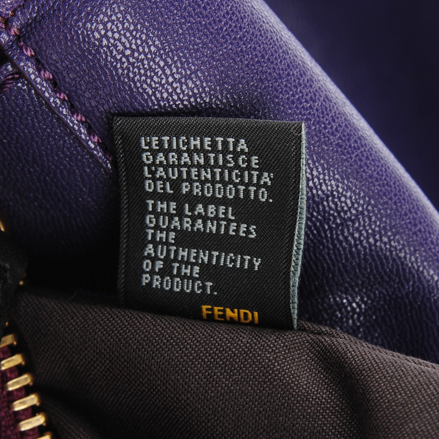 Fendi Goatskin Python Medium Peekaboo Iconic Satchel Violet 10 of 10