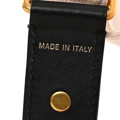 Christian Dior Canvas Embroidered Shoulder Strap Pink Beige 5 of 6