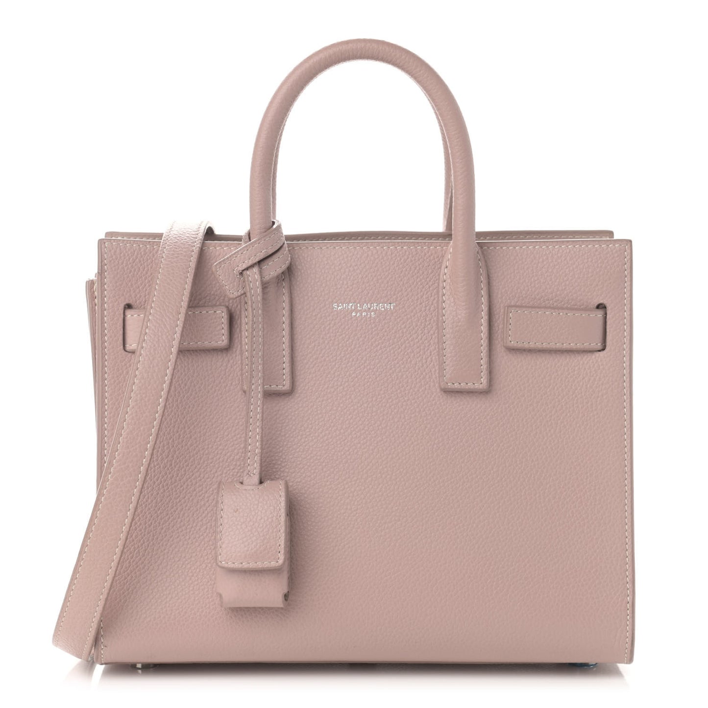 Grained Calfskin Nano Sac De Jour Antique Rose