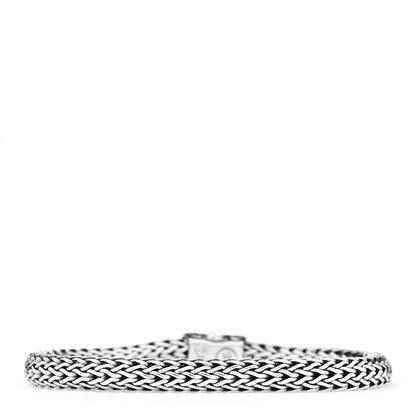 John Hardy Sterling Silver 18K Yellow Gold 6mm Classic Chain Dot Station Bracelet 3 of 4