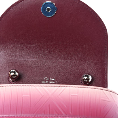 Chloe Calfskin Embossed Small Aby Lock Brown Purple 10 of 10