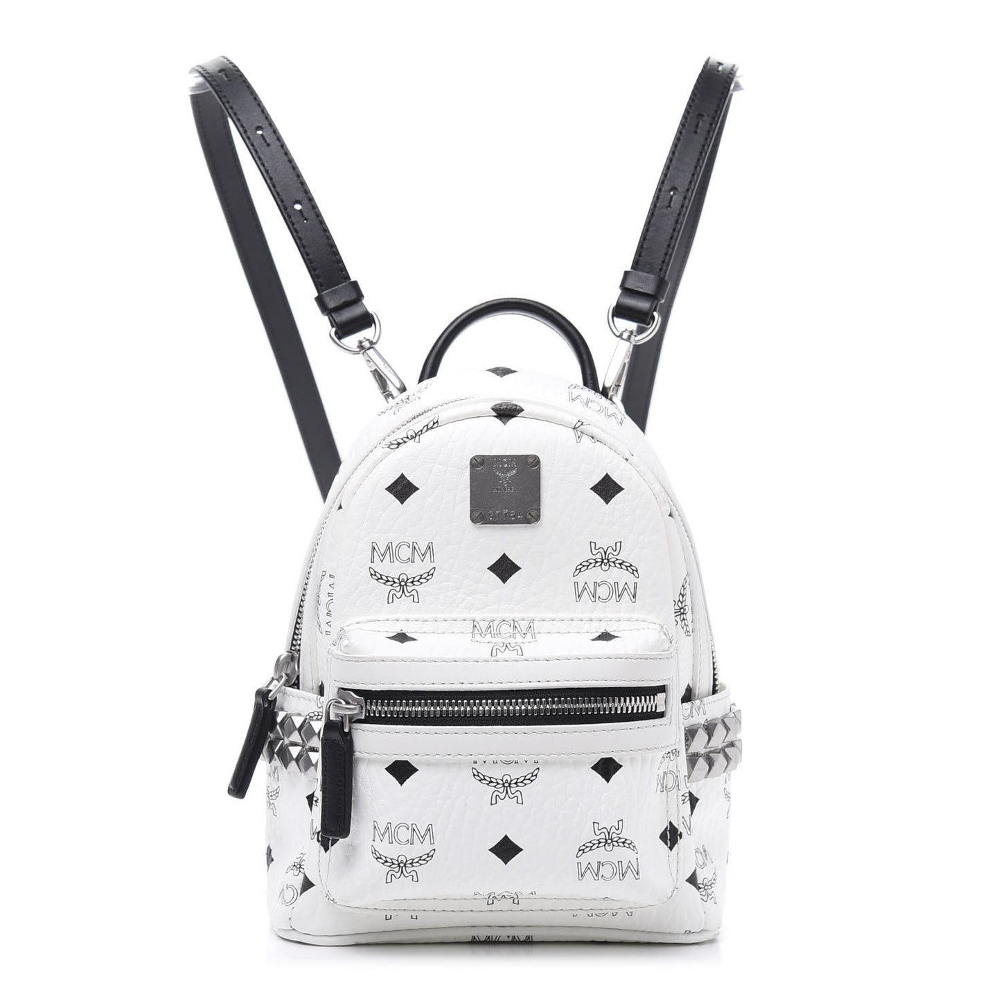 Visetos Studded X-Mini Bebe Boo Backpack White