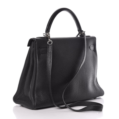 Hermes Togo Kelly Retourne 32 Black 3 of 16
