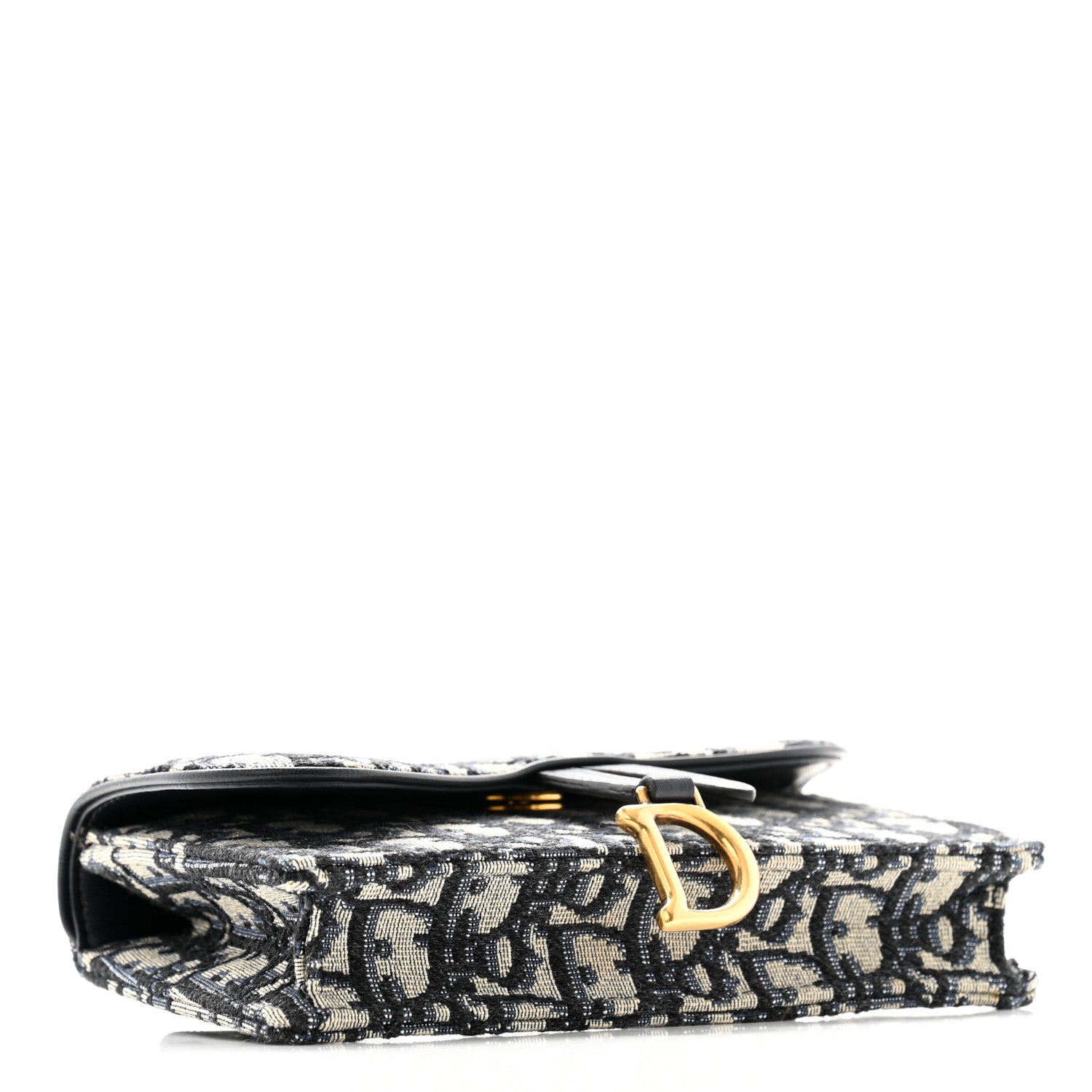 Christian Dior Oblique Saddle Belt Bag Blue 4 of 12