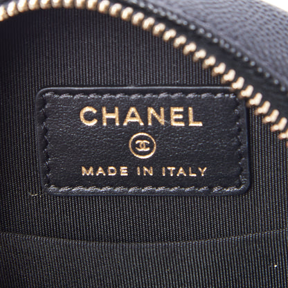 Chanel Caviar Quilted Round Filigree Crossbody Black 7 of 10