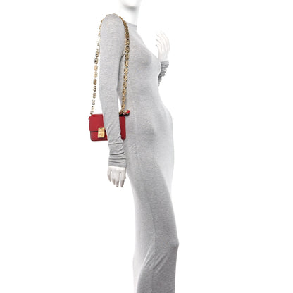 Givenchy Box Calfskin Small 4G Cube Chain Shoulder Bag Dark Red 2 of 10