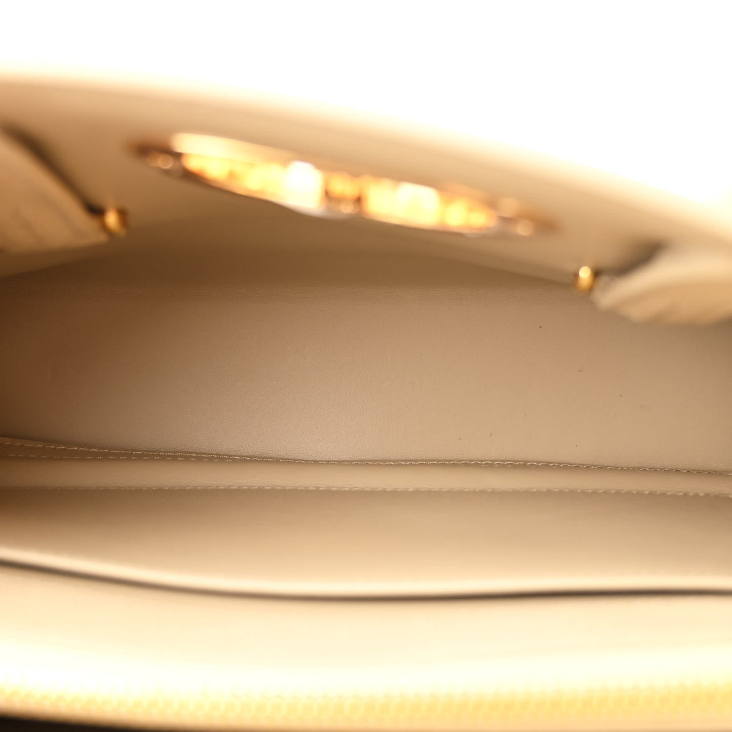 Grained Calfskin Medium St. Honore Tote Beige