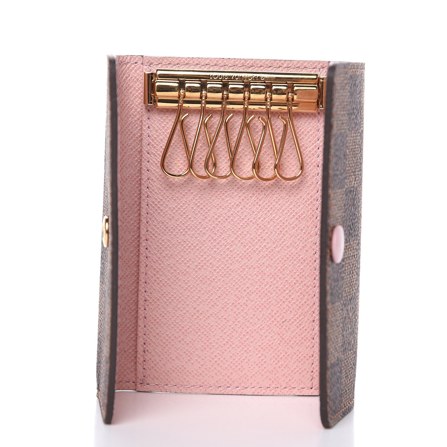 Louis Vuitton Damier Ebene Multicles 6 Key Holder Rose Ballerine 5 of 6