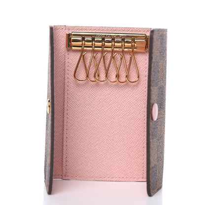 Louis Vuitton Damier Ebene Multicles 6 Key Holder Rose Ballerine 5 of 6