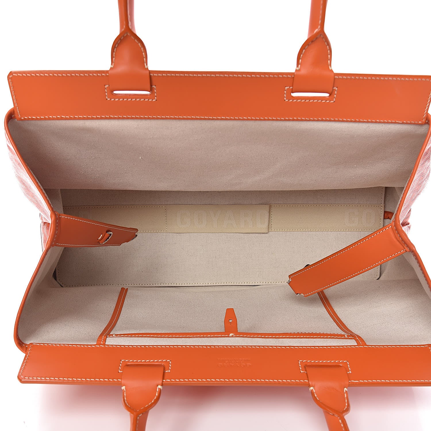 Goyard Goyardine Bellechasse GM Orange 5 of 11