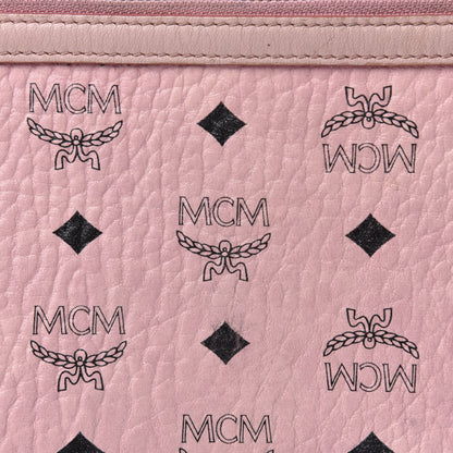 MCM Visetos Liz Shopper Tote Pouch Light Pink 9 of 9
