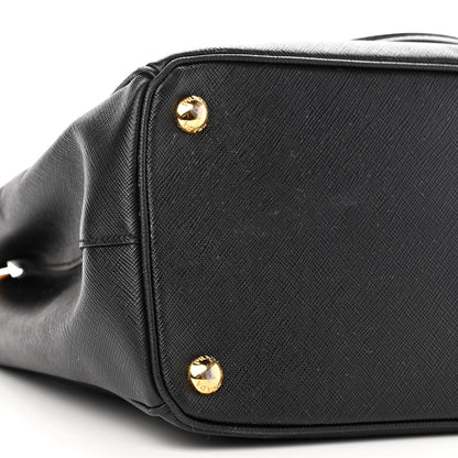 Prada Saffiano Small Galleria Double Zip Tote Black 17 of 35