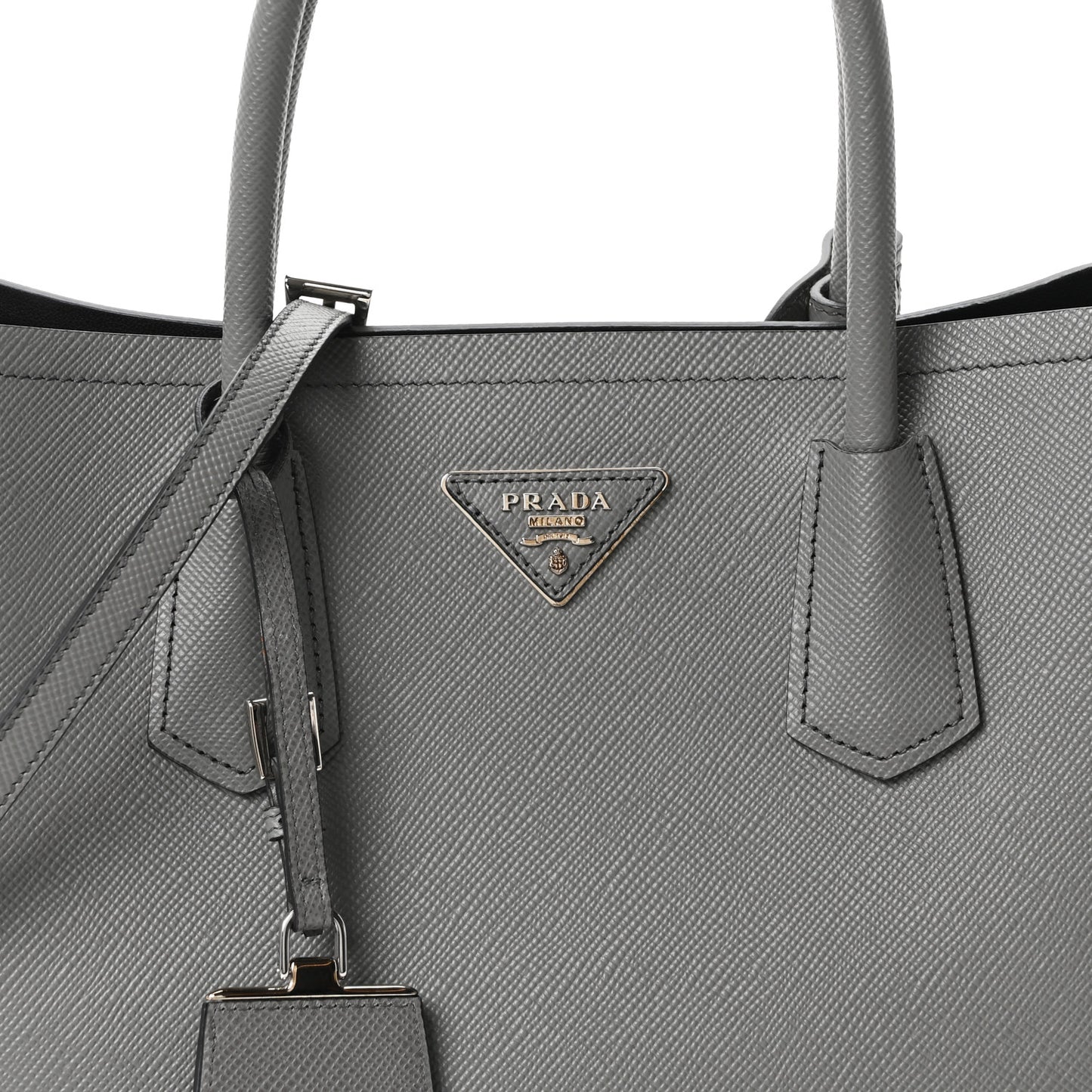 Saffiano Cuir Medium Double Bag Marmo