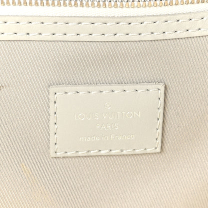 Louis Vuitton Monogram Logo Keepall Bandouliere 50 White 5 of 10