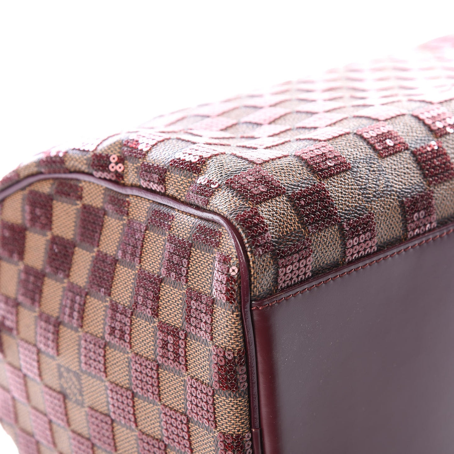 Damier Paillettes Speedy 30 Rouge