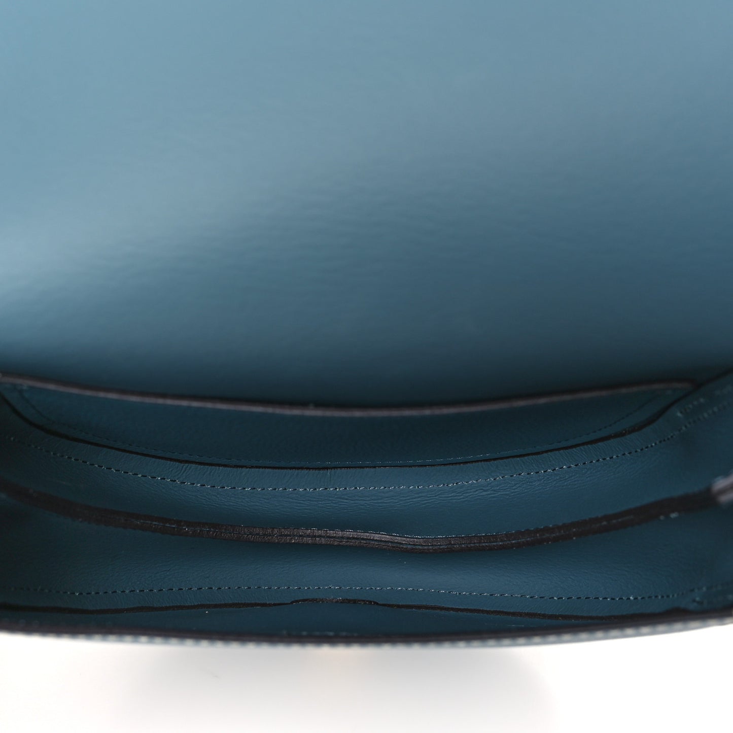 Grained Calfskin Small Darryl Saddle Crossbody Bag Mirage Blue