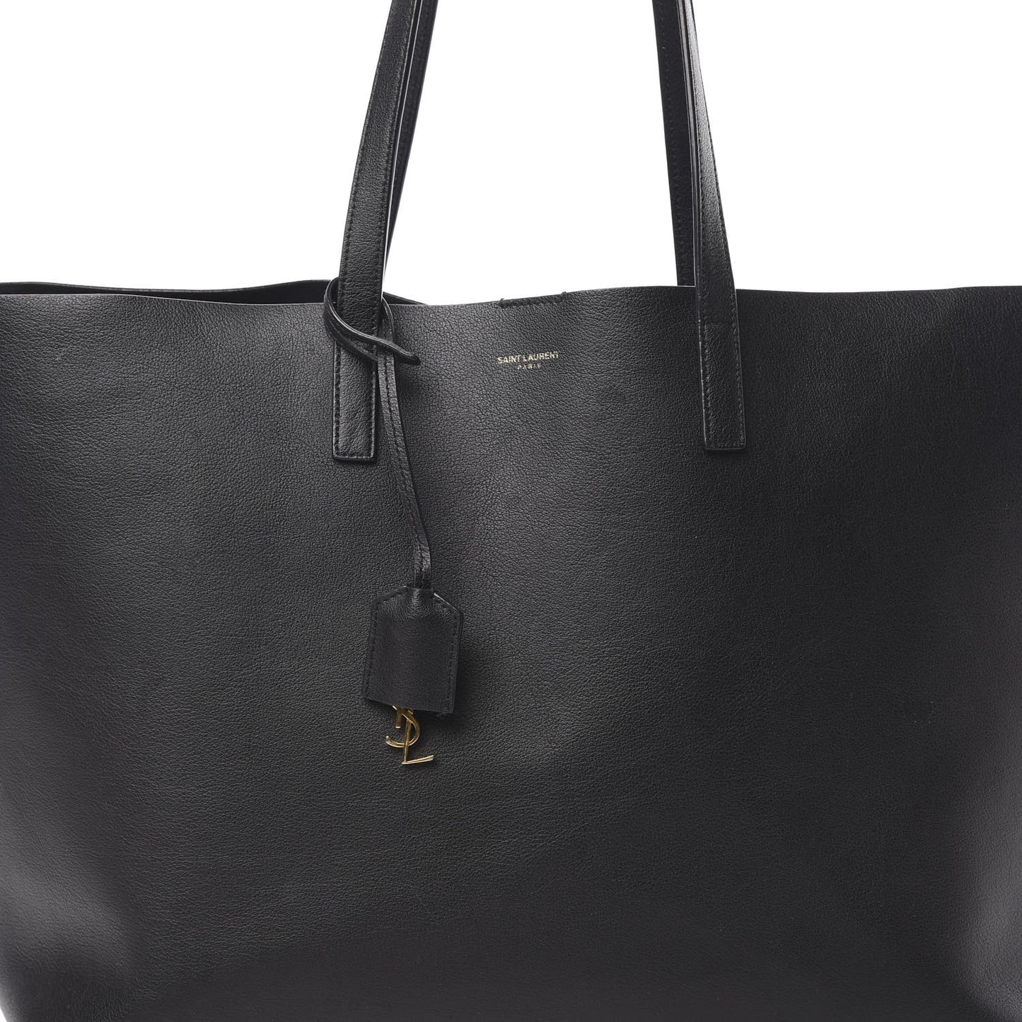 Calfskin Large Shopping Tote Black