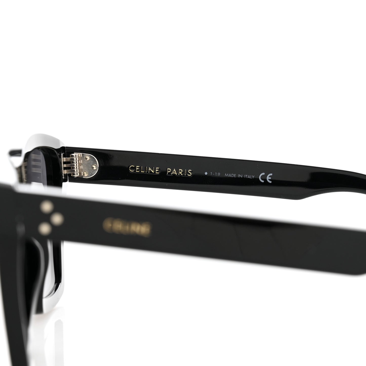 Acetate Polarized Square Sunglasses CL40090I Black