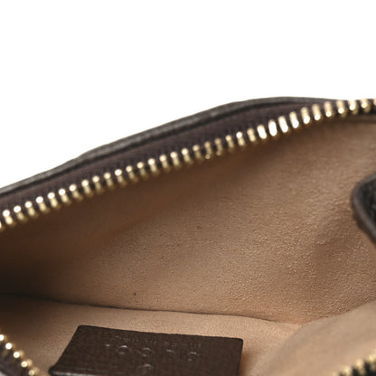 Gucci GG Supreme Monogram Web Ophidia Zip Card Case Brown 5 of 7
