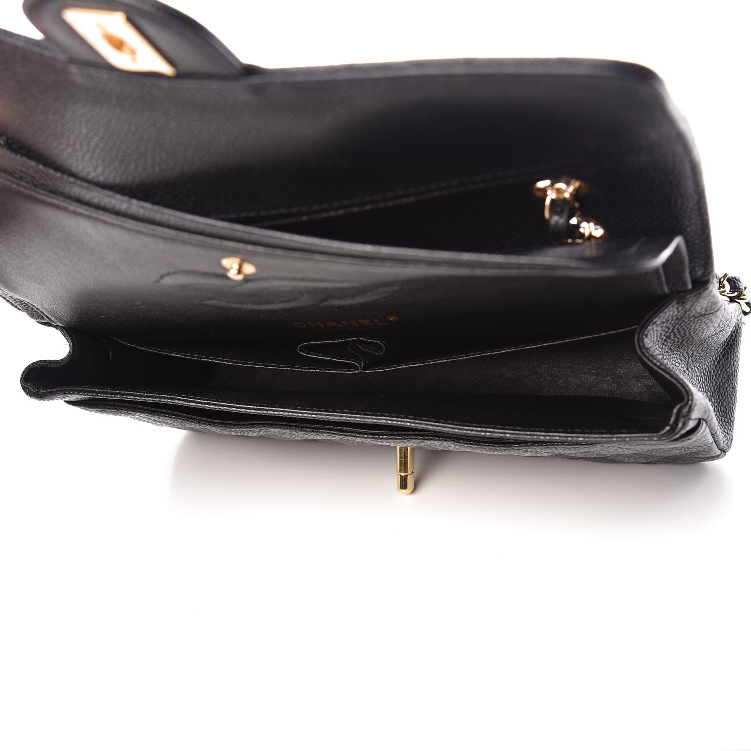 Chanel Caviar Quilted Medium Double Flap Black 8 of 22