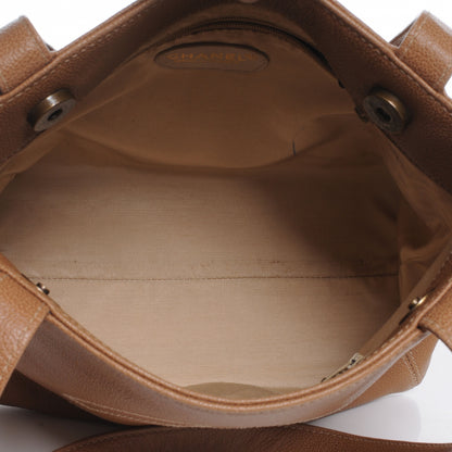 Chanel Calfskin CC Shoulder Bag Dark Beige 5 of 7
