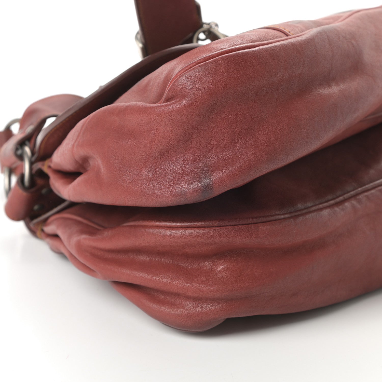 Christian Dior Calfskin Medium Gaucho Double Saddle Red 12 of 18