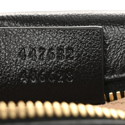 Gucci Monogram Matelasse Diagonal Small GG Marmont Chain Shoulder Bag Beige Black 7 of 11