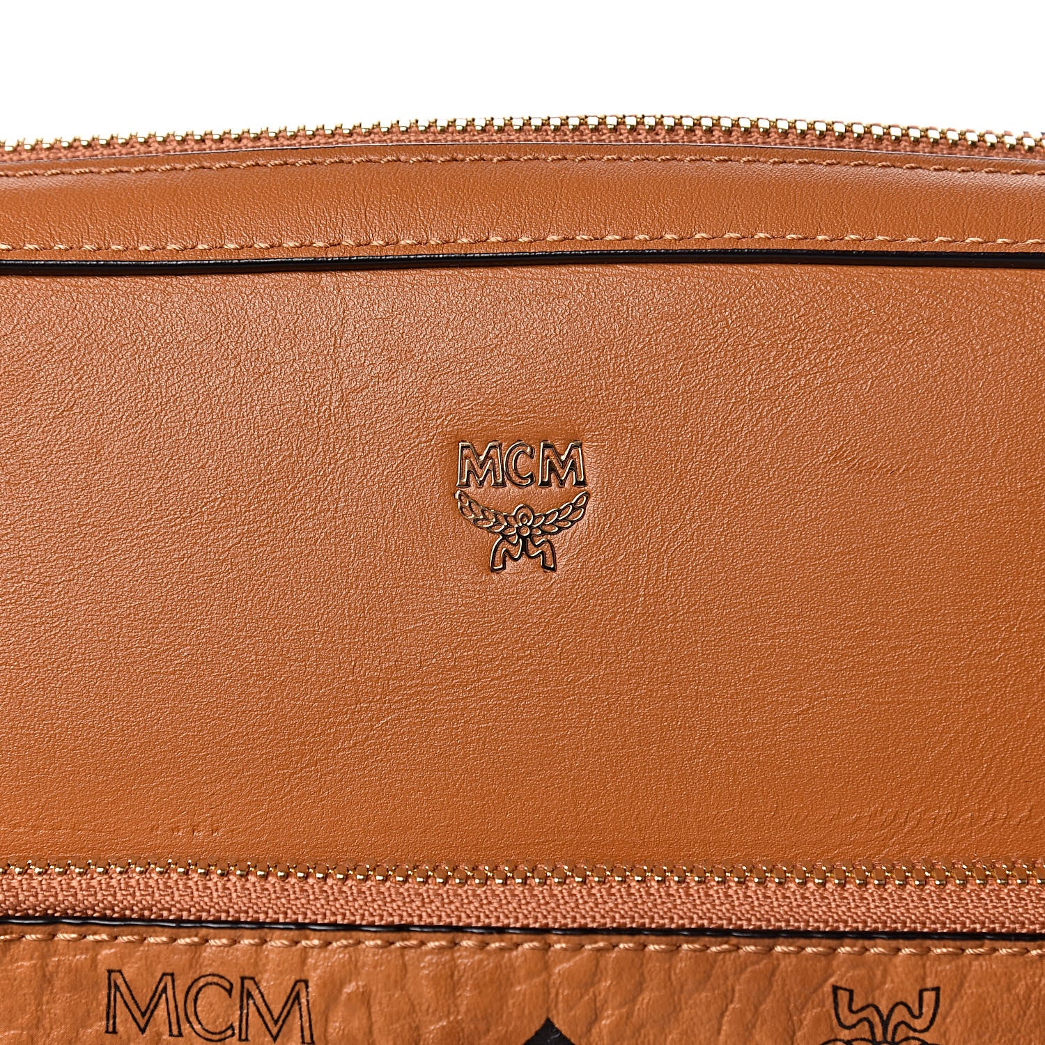 MCM Calfskin Visetos Ottomar Messenger Cognac 11 of 11