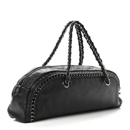 Chanel Smooth Calfskin Luxe Ligne Petit Bowler Black 2 of 10