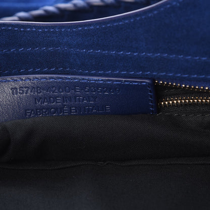 Balenciaga Baby Daim Suede Classic Gold Hardware City Bleu Pacifique 8 of 11