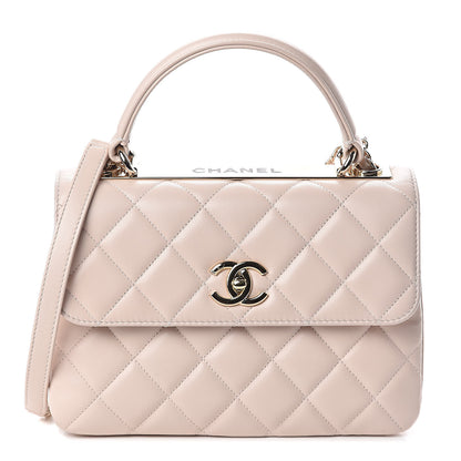 Chanel Lambskin Quilted Small Trendy CC Flap Dual Handle Bag Light Pink 1 of 9