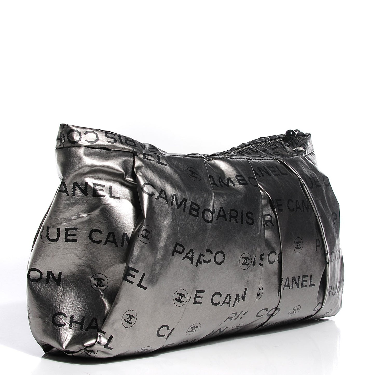 Coated Canvas Unlimited Clutch Dark Silver