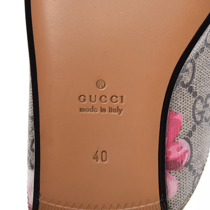 Gucci GG Supreme Monogram Blooms Womens Princetown Slippers 40 Beige Multicolor Dry Rose 6 of 9