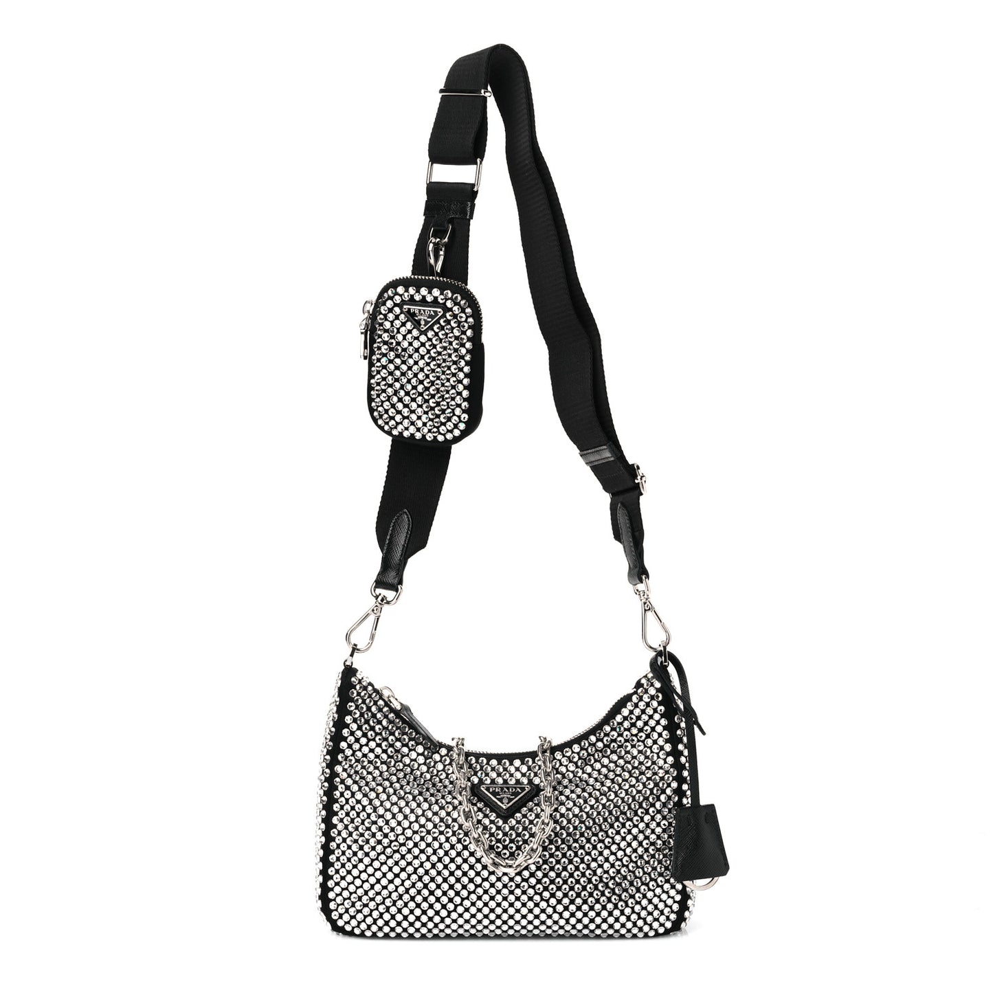Satin Crystal Re-Edition 2005 Shoulder Bag Cristal